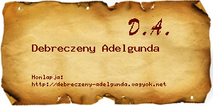 Debreczeny Adelgunda névjegykártya